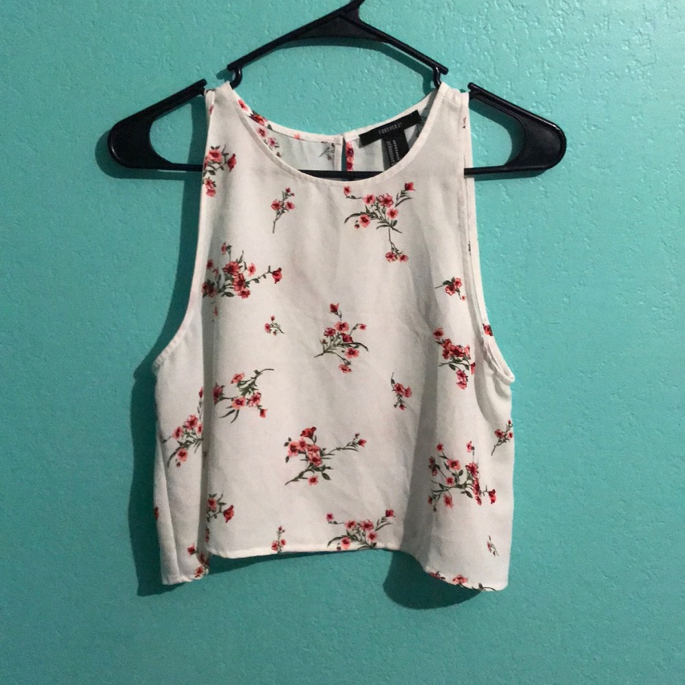 White crop top